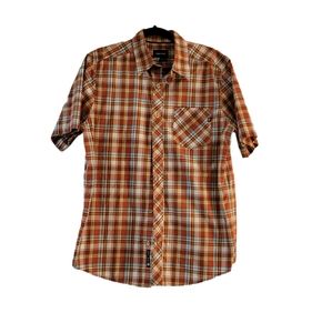 Marmot Button Front Plaid Shirt Sz Medium